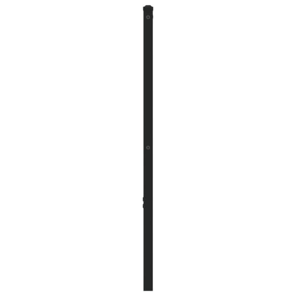 vidaXL Sängynpääty savutammi 80 cm rauta ja tekninen puu