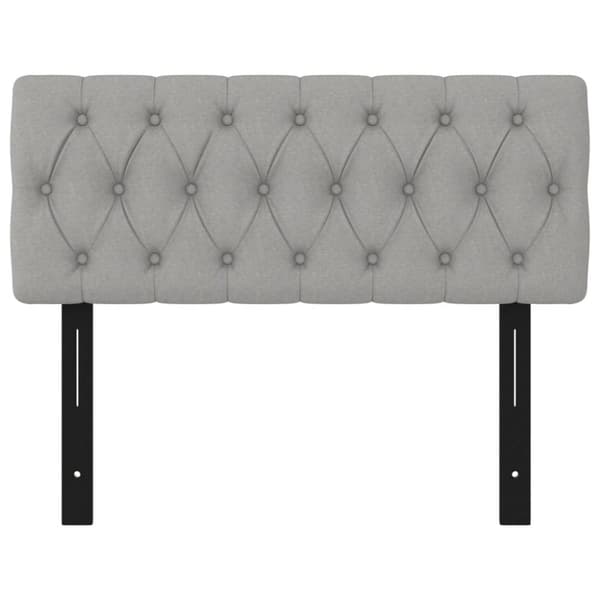 vidaXL Hodegavl lysegrå 100x7x78/88 cm stoff