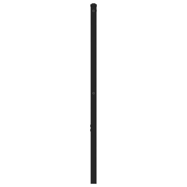 vidaXL Sängynpääty ruskea tammi 160 cm teräs ja tekninen puu