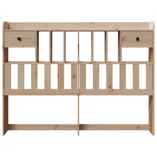 vidaXL Hodegavl med oppbevaring 150 cm heltre furu