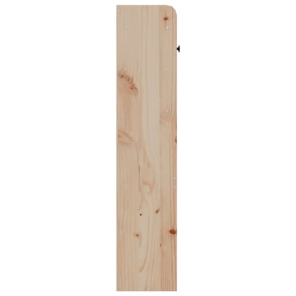 vidaXL Hodegavl med oppbevaring 150 cm heltre furu