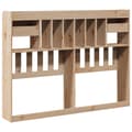 Miniatyrbilde 7 av 11: vidaXL Hodegavl med oppbevaring 150 cm heltre furu