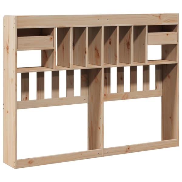 vidaXL Hodegavl med oppbevaring 150 cm heltre furu