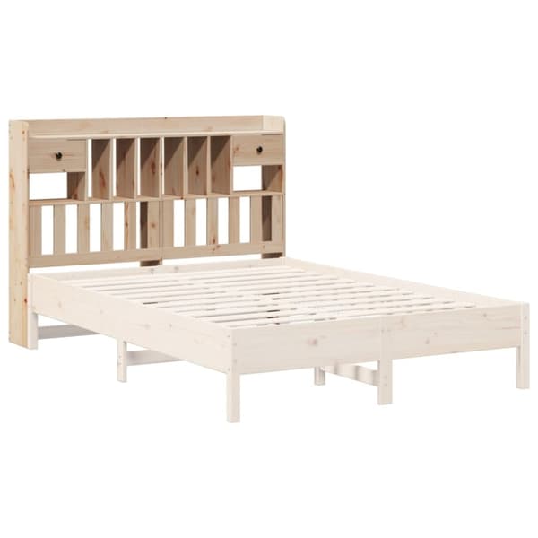 vidaXL Hodegavl med oppbevaring 150 cm heltre furu