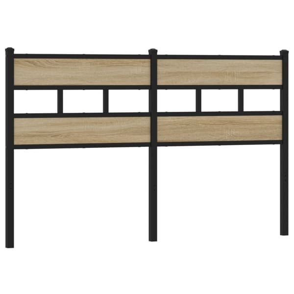 vidaXL Hodegavl sonoma eik 150 cm jern og konstruert tre