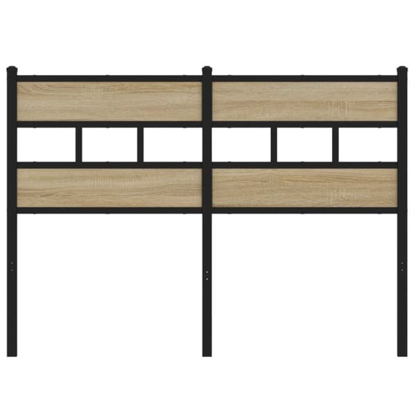 vidaXL Hodegavl sonoma eik 120 cm jern og konstruert tre