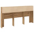 Miniatyrbillede 7 af 11: vidaXL sengegavl med opbevaring 102x29x143 cm konstrueret træ kunsttræ