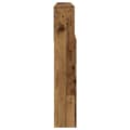 Miniatyrbilde 6 av 11: vidaXL Hodegavl med hyller gammelt tre 200x19x103,5 cm konstruert tre