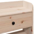 Miniatyrbilde 9 av 11: vidaXL Hodegavl med oppbevaring 75 cm heltre furu