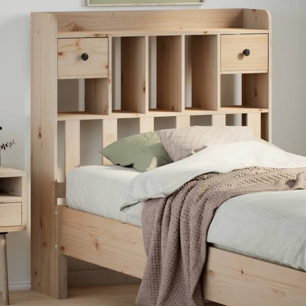 vidaXL Hodegavl med oppbevaring 75 cm heltre furu