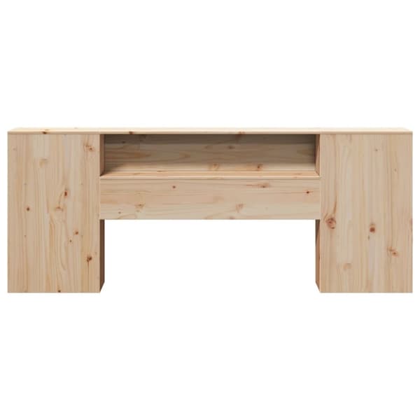 vidaXL Hodegavl med oppbevaring 200 cm heltre furu