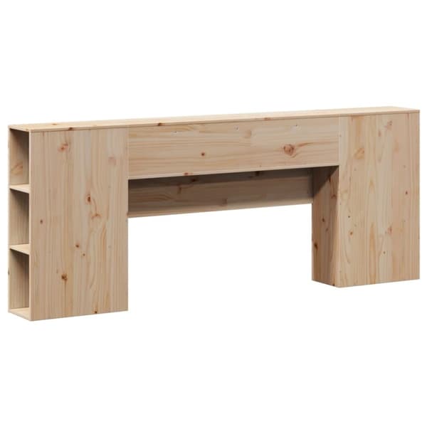 vidaXL Hodegavl med oppbevaring 200 cm heltre furu