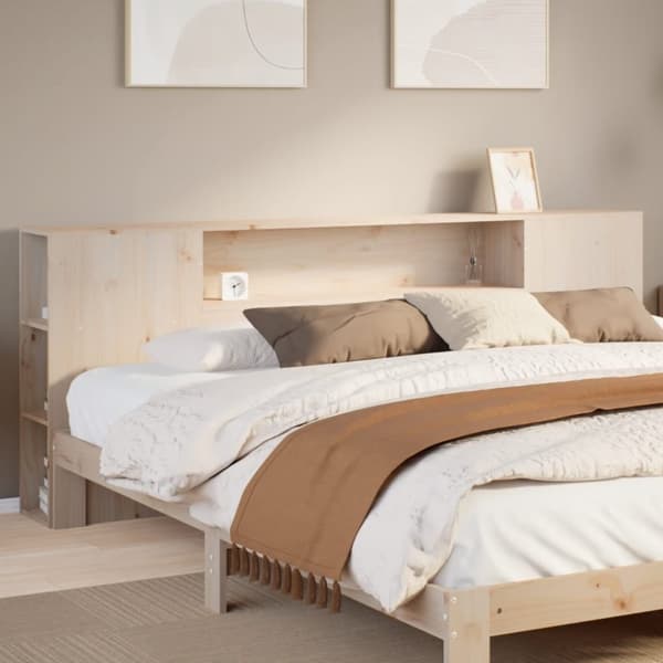 vidaXL Hodegavl med oppbevaring 200 cm heltre furu