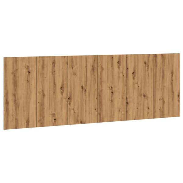 vidaXL sengegærde 240x1,5x80 cm konstrueret træ kunsteg