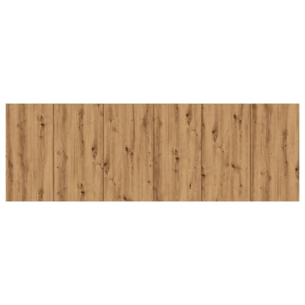 vidaXL sengegærde 240x1,5x80 cm konstrueret træ kunsteg