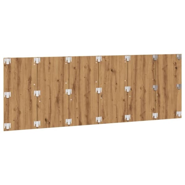 vidaXL sengegærde 240x1,5x80 cm konstrueret træ kunsteg