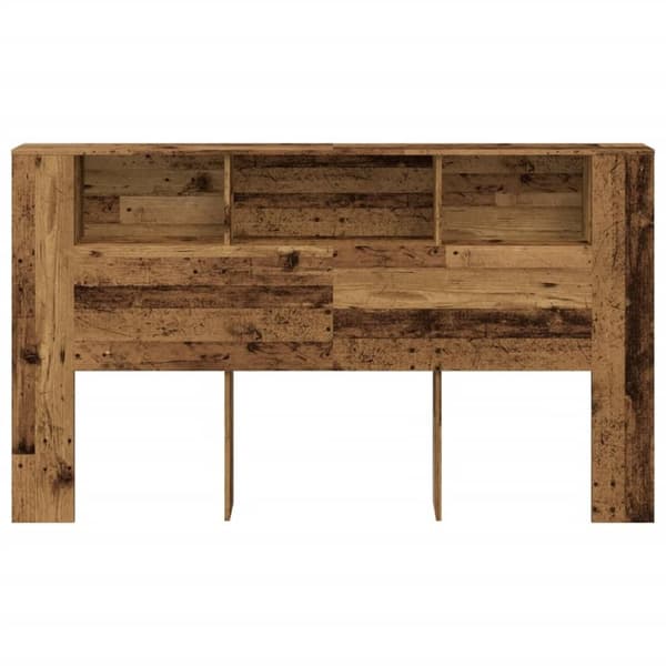 vidaXL Päätylevykaappi vanha puu 180x18,5x102,5 cm tekninen puu