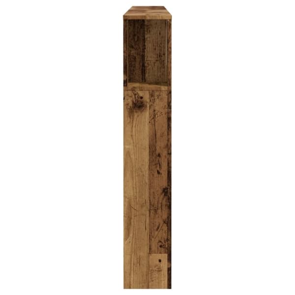 vidaXL Päätylevykaappi vanha puu 180x18,5x102,5 cm tekninen puu