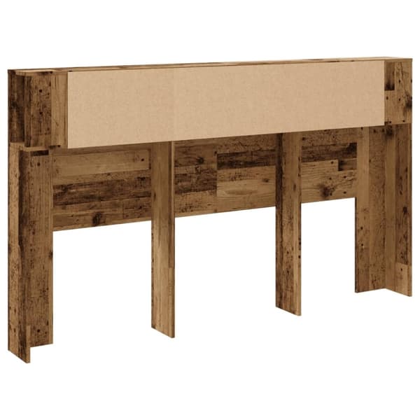 vidaXL Päätylevykaappi vanha puu 180x18,5x102,5 cm tekninen puu