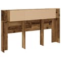 Pikkukuva 7 / 11: vidaXL Päätylevykaappi vanha puu 180x18,5x102,5 cm tekninen puu