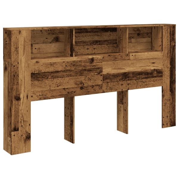 vidaXL Päätylevykaappi vanha puu 180x18,5x102,5 cm tekninen puu