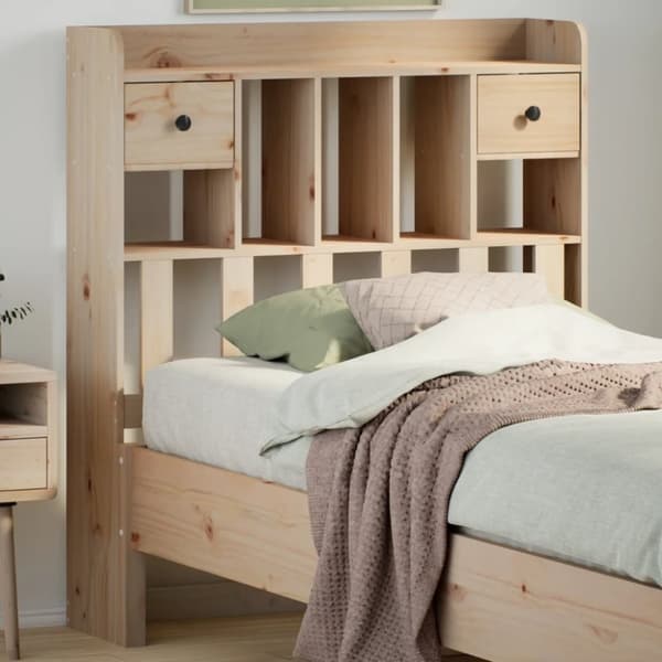 vidaXL Hodegavl med oppbevaring 100 cm heltre furu