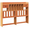 Miniatyrbilde 3 av 11: vidaXL Hodegavl med oppbevaring voksbrun 150 cm heltre furu