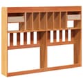 Miniatyrbilde 7 av 11: vidaXL Hodegavl med oppbevaring voksbrun 150 cm heltre furu
