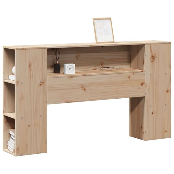 vidaXL Hodegavl med oppbevaring 160 cm heltre furu