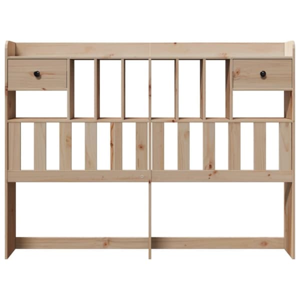 vidaXL Hodegavl med oppbevaring 140 cm heltre furu