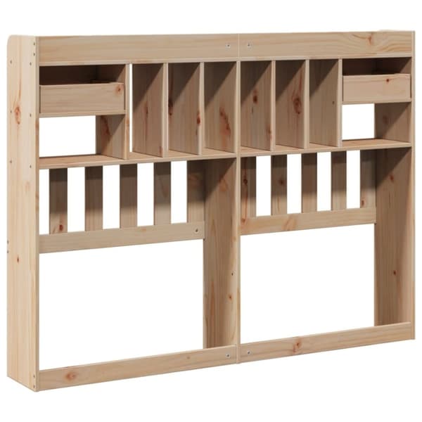 vidaXL Hodegavl med oppbevaring 140 cm heltre furu