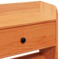 Miniatyrbilde 9 av 11: vidaXL Hodegavl med oppbevaring voksbrun 75 cm heltre furu