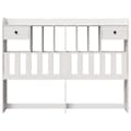 Miniatyrbilde 4 av 11: vidaXL Hodegavl med oppbevaring hvit 150 cm heltre furu