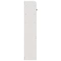 Miniatyrbilde 6 av 11: vidaXL Hodegavl med oppbevaring hvit 150 cm heltre furu
