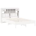 Miniatyrbilde 8 av 11: vidaXL Hodegavl med oppbevaring hvit 150 cm heltre furu