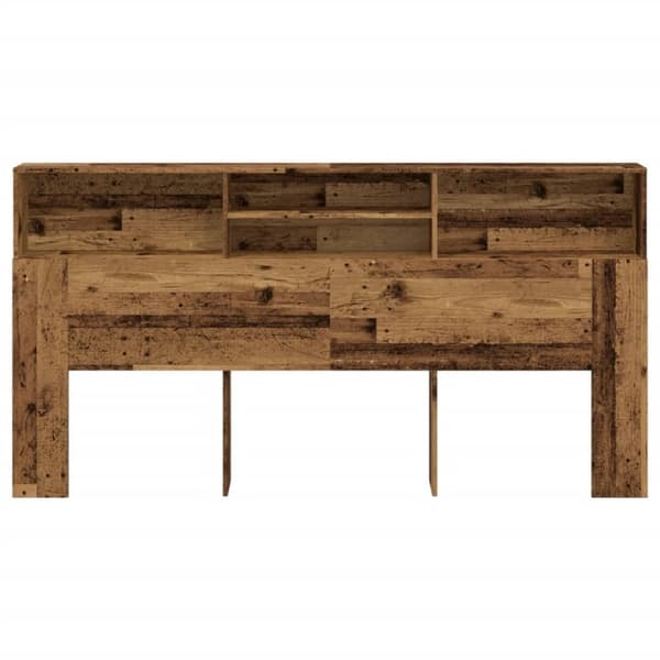 vidaXL Päätylevykaappi vanha puu 200x19x103,5 cm tekninen puu