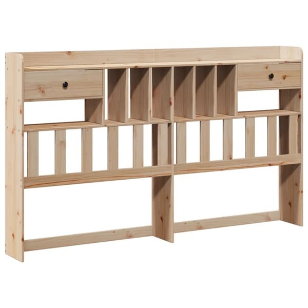 vidaXL Hodegavl med oppbevaring 200 cm heltre furu