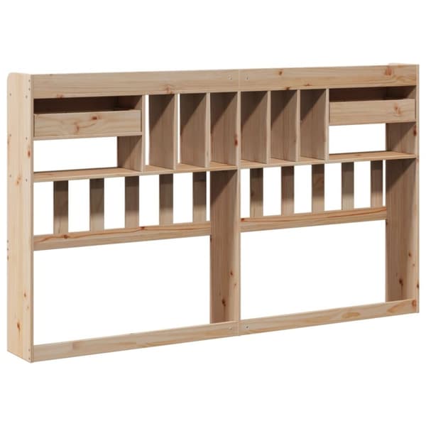 vidaXL Hodegavl med oppbevaring 200 cm heltre furu