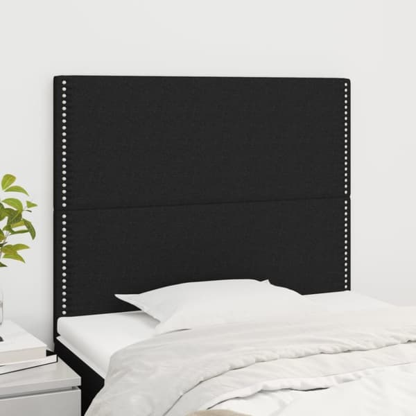 Huvudgavlar 2 st svart 100 x 5 x 78/88 cm tyg