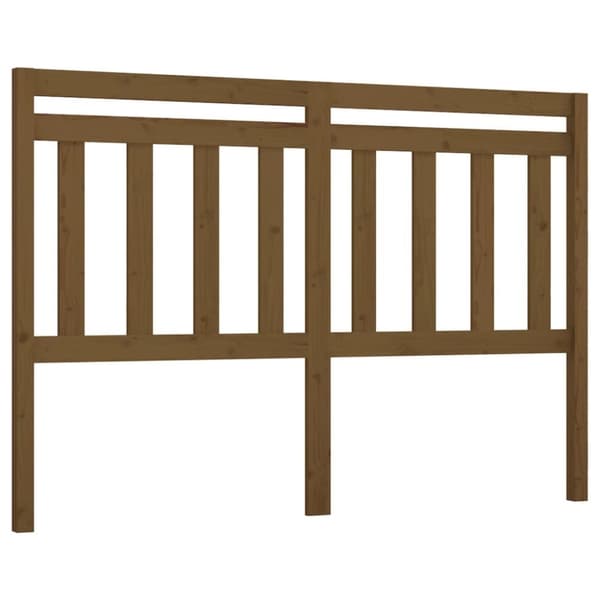 Sänggavel honungsbrun 166x4x100 cm massiv furu