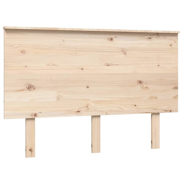 Sänggavel 124x6x82,5 cm massiv furu