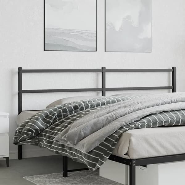 Huvudgavel metall svart 180 cm