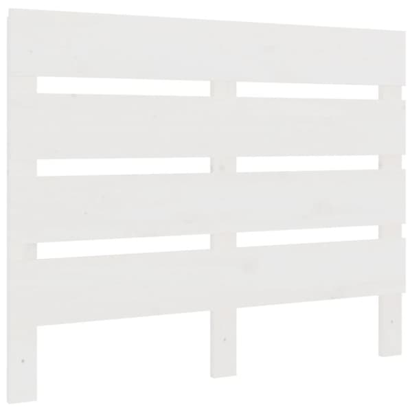 Sänggavel vit 75x3x80 cm massiv furu