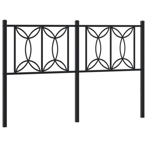 Huvudgavel metall svart 140 cm