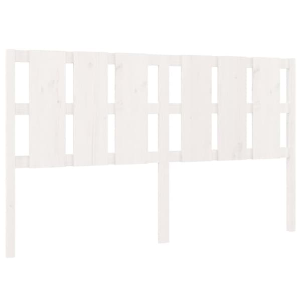 Sänggavel vit 185,5x4x100 cm massiv furu