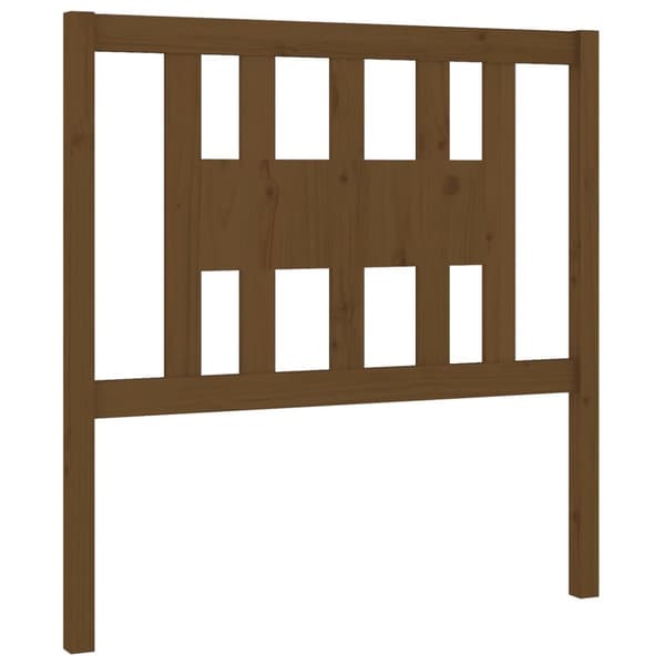 Sänggavel honungsbrun 96x4x100 cm massiv furu