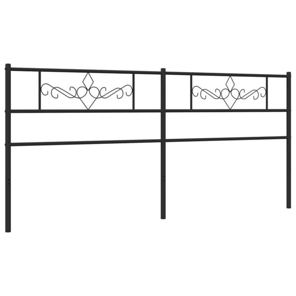 Huvudgavel metall svart 180 cm