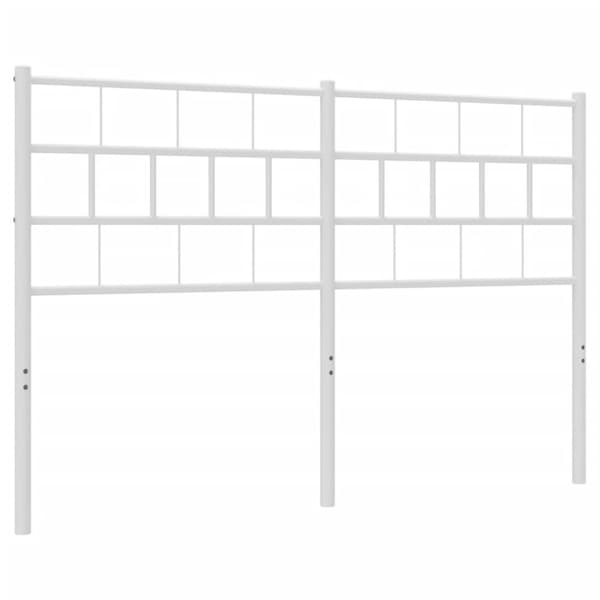 Huvudgavel metall vit 140 cm