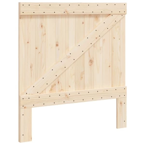 Huvudgavel 100x104 cm massiv furu