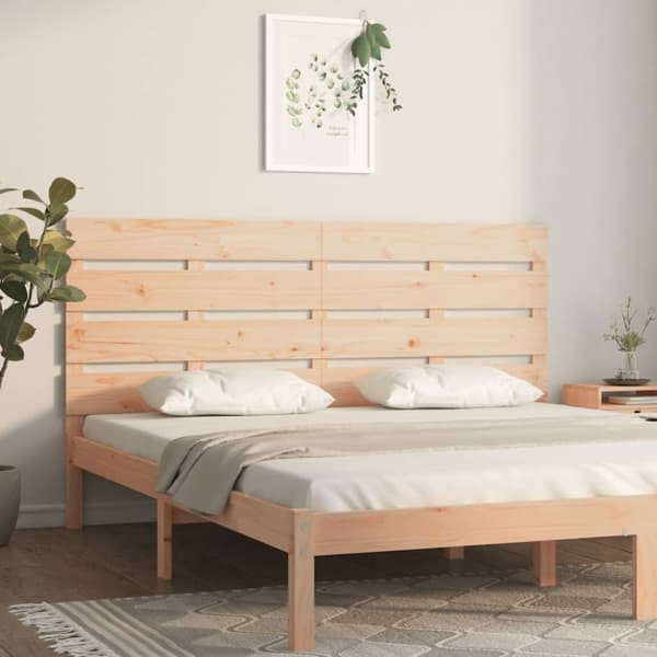 Sänggavel 180x3x80 cm massiv furu